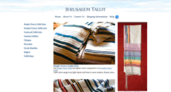 Desktop Screenshot of jerusalemtallit.com